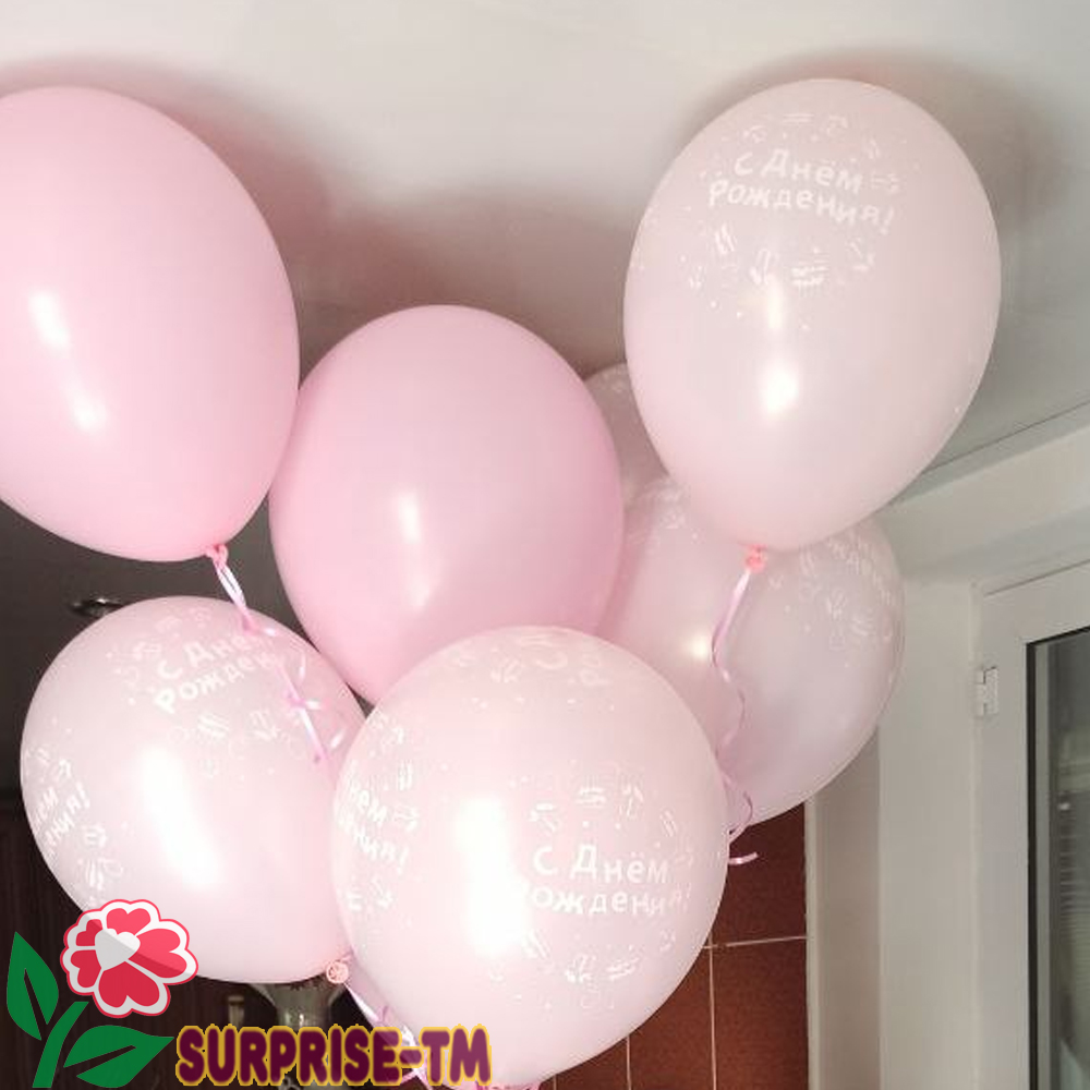 картинка Композиция из 5 однотонных шаров от магазина Surprise-TM.com