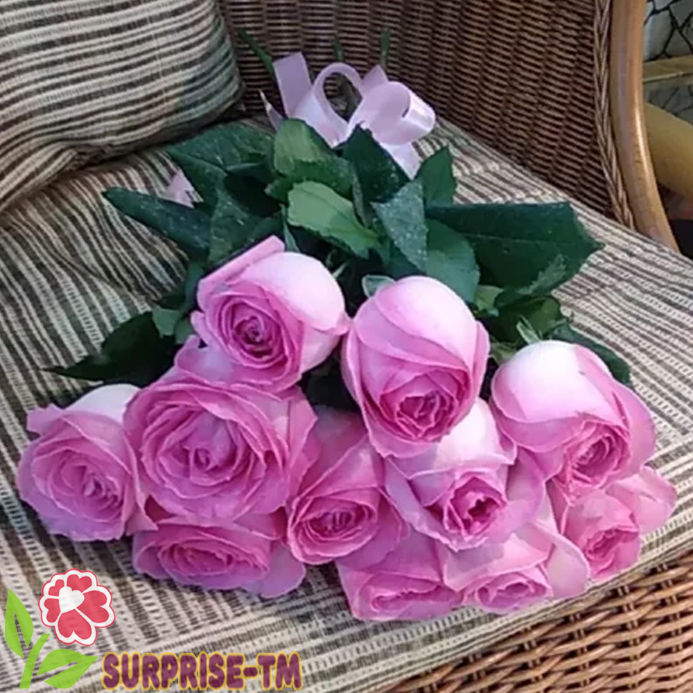 картинка Букет "Гульнар" из 11 розовых роз (Иран) от магазина Surprise-TM.com